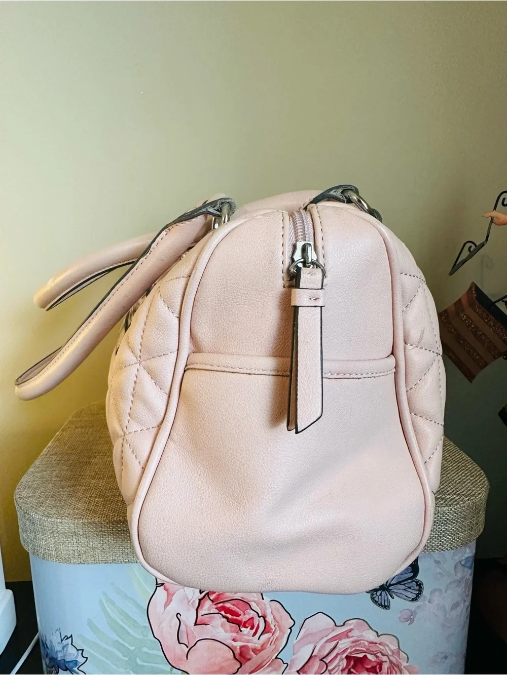 Jessica Simpson Quilted Soft Pink Women's Shoulder Bag